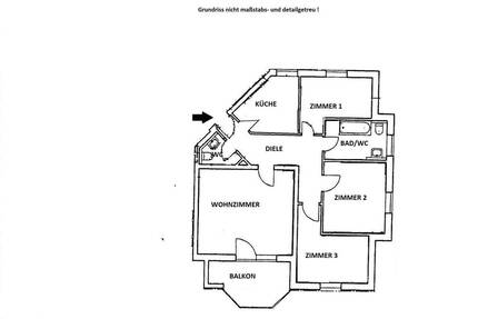 Schöne 4-Zimmer-Wohnung mit großem Balkon in schöner und ruhiger Wohnlage von Rudolstadt