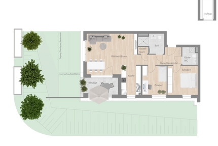 Wohnung zum Mieten in Besigheim 1.035,00 € 84.52 m²