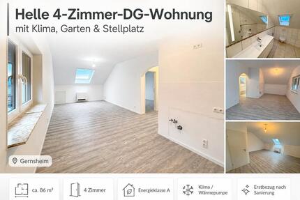 4-Zimmer Wohnung Gernsheim | Klima | Garten | Stellplatz