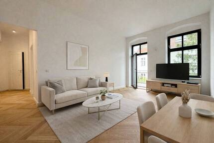 Möbliertes 2-Zimmer-Apartment mit Balkon im ruhigen HH eines sanierten Altbaus mit bester Anbindung! - Berlin Steglitz