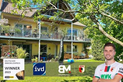 In Kürze frei! Geräumige 3,5-Zimmer Erdgeschosswohnung mit 107 m² und großem Garten in Mering