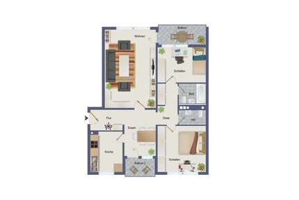 Wohnung zum Kaufen in Darmstadt 189.000,00 € 87 m²