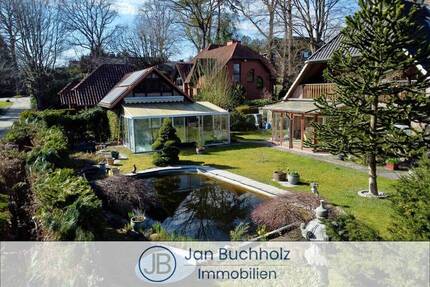 Erdgeschoss Wohnung im 2-Familienhaus mit großem Grundstück in begehrter Lage von Buchholz.