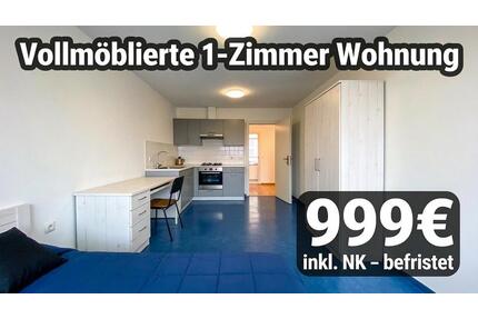 1–Zimmer-Wohnung, vollmöbliert, modern, 999€ inkl. NK, befristet - Hamburg Hamburg-Mitte