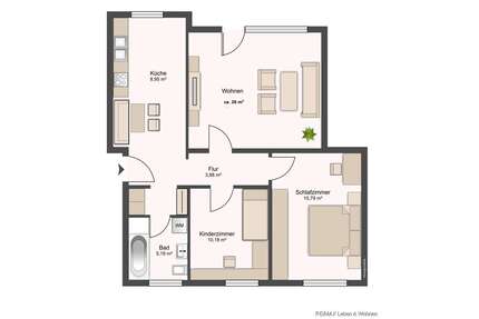 Wohnung zum Kaufen in Dachau 385.000,00 € 80 m²