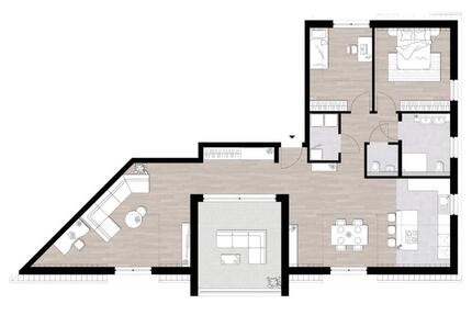 Palzem-Helfant: Penthouse-Wohnung; Neubau 2025, WF: ca. 115qm - Wadern