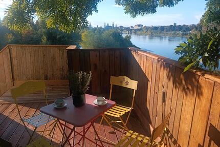 möblierte Wohnung 47m² plus Terrasse Hafencity Warmmiete 850,- - Dresden Neustadt