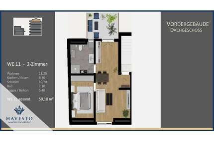 Wohnung zum Kaufen in Nürnberg 285.570,00 € 50.1 m²