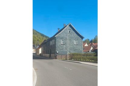 altes Bauernhaus mit Nebengebäuden und großem Grundstück - Steinbach-Hallenberg
