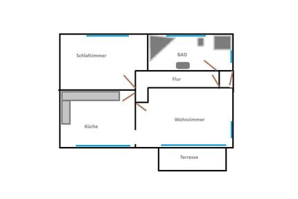 2 Zimmerwohnung Nähe Oyter See Oyten Süd Ruhig