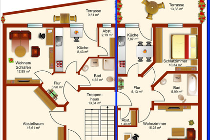 Top renovierte 2-Zimmer-Wohnung in zentraler Innenstadtlage in Salzwedel zu vermieten.