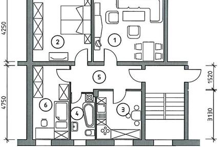 3-Raumwohnung - Lange Str. 12 in Gröditz mit Einbauküche