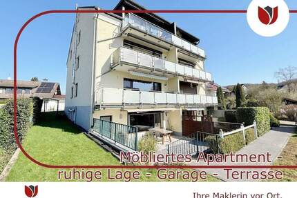 Möbliertes Apartment - Sonnenterrasse - Gartenanteil - Garage - Leichlingen