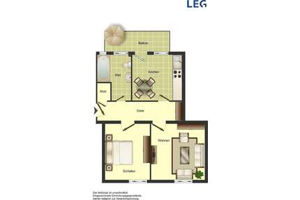 Wohnung zum Mieten in Duisburg 265,56 € 53.15 m²
