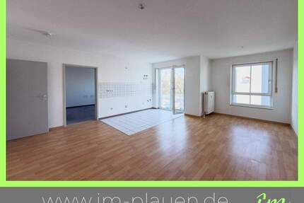 Balkon - Aufzug - offene Küche - Laminat | 2-Zimmer-Wohnung Plauen Seehaus