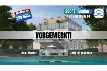 ++BESTPREIS! MIET- & ENERGIESPAREND++ 3 ZKB Neubau Energieeffizienz A+ - Hamburg Tonndorf
