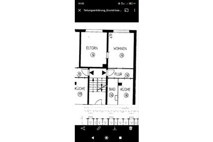 Mietwohnung 46 m2, teilsaniert, Küche und Flur gefliest - Leipzig Süd