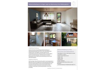 Reihenmittelhaus ohne Maklergebühren - Backnang