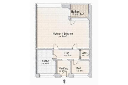 Alltagstaugliche 1,5-Zimmer-Wohnung in Sarstedt