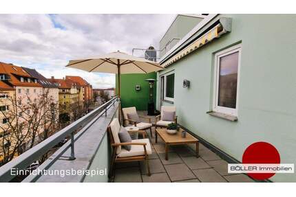 Innenstadtnahe Lage in St. Peter, großzügige 2 Zi.- Whg mit Terrasse & Einbauküche - Nürnberg St Peter