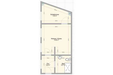 Wohnung zum Mieten in Magdeburg 227,50 € 26.94 m²