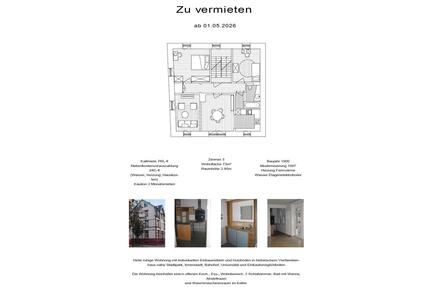 Altbauwohnung 3 Zi 2. OG am Stadtpark KL - Kaiserslautern Betzenberg
