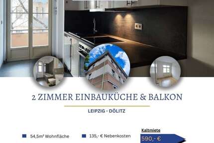 Wohnung zum Mieten in Leipzig 590,00 € 54.57 m²
