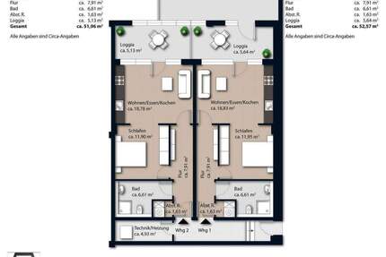 Moderne Duo-Wohnung im Herzen von Oettingen – ideal für Singles oder Zweiparteien! - Oettingen i.Bay.