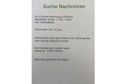 3-Zimmer-Wohnung - 601,00&nbsp;EUR Kaltmiete, ca.&nbsp; 70,00&nbsp;m&sup2; in Pößneck (PLZ: 07381)