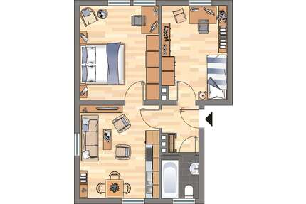 Wohnung zum Mieten in Weißenthurm 449,00 € 45.56 m²