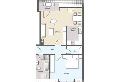 Dachgeschosswohnung - 199.000,00&nbsp;EUR Kaufpreis, ca.&nbsp; 62,00&nbsp;m&sup2; in Leipzig (PLZ: 04107) Mitte