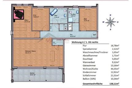 Moderne 4-Zimmer-Eigentumswohnung TG-Stellplätzen in Kelsterbach