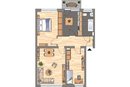 Wohnung zum Mieten in Wilhelmshaven 482,00 € 74.11 m²