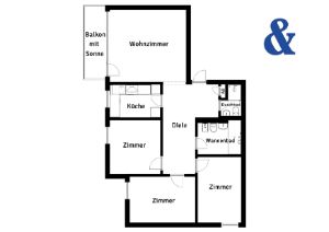 Ihr neues Zuhause in Lannesdorf: Modernisierte 4-Zimmer-Eigentumswohnung mit zwei neuen Bädern und Balkon. - Bonn