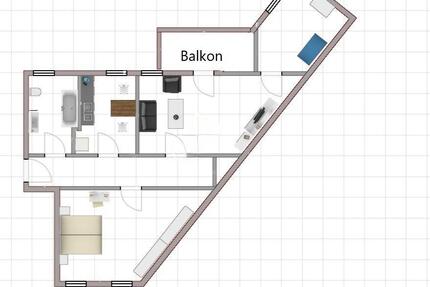 Großzügige 3-Raum Wohnung - 930,00&nbsp;EUR Kaltmiete, ca.&nbsp; 89,00&nbsp;m&sup2; in Halle (Saale) (PLZ: 06110) Damaschkestraße