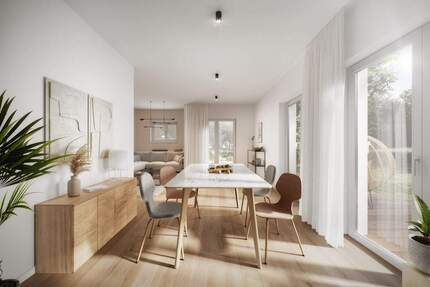 KfW 55 - Doppelhaus in grüner Umgebung mit altem Baumbestand in Leipzig-Stahmeln
