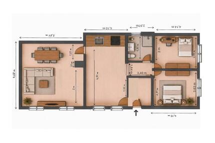 Frisch sanierte 4-Zimmer-Wohnung mit neuer Heizung & Elektrik - Mutterstadt