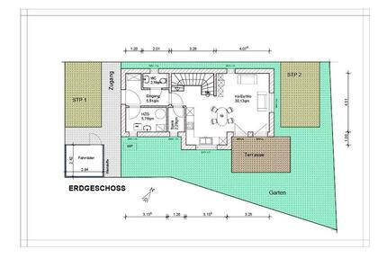 Kompaktes Wohnhaus (Neubau) mit 4 Zimmern + 2 STP in Kühbach