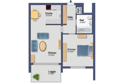 2-Zimmer-Wohnung mit Balkon & Tiefgarage – vollmöbliert - Marktheidenfeld