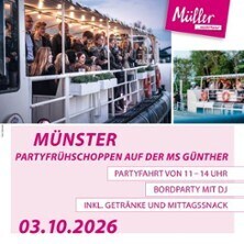 Partyfrühschoppen auf der MS Günther mit All inclusive