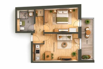 2-Zimmer Neubauwohnung mit großer Terrasse | sofort bezugsbereit - Berlin Mitte