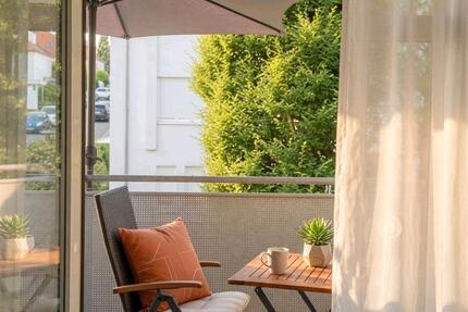 Provisionsfrei: Helle 3-Zimmer-Wohnung, West-Loggia, Carport - Bad Vilbel