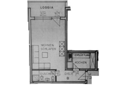 1-Zimmer-Wohnung - 297,00&nbsp;EUR Kaltmiete, ca.&nbsp; 42,00&nbsp;m&sup2; in Bad Driburg (PLZ: 33014)