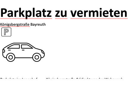 Park Platz Bayreuth Industrie Gebiet
