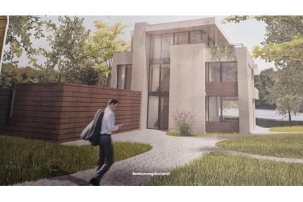 Grosses Baugrundstück mit Altbestand für moderne Bauhausvilla mit Staffelgeschoss - Kleinmachnow