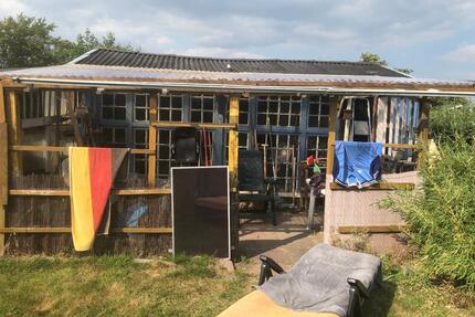 Schrebergarten mit Laube, Husum