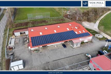 Bürogebäude mit Lagerhalle und Freifläche Nähe Herrieden - Wieseth