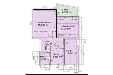 3 Zimmer Wohnung zur Miete mit Balkon und Einbauküche - Schladen-Werla