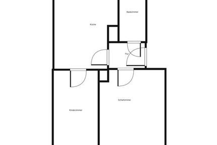 Neu renovierte, ansprechende 2-Zimmer-Wohnung im Erdgeschoss - Nürnberg Gaismannshof