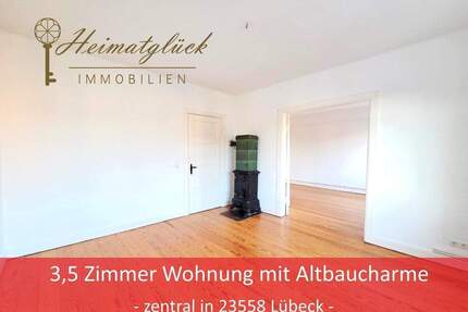 *RESERVIERT* 3,5 Zimmer Wohnung mit Altbaucharme - Zentral in 23558 Lübeck -